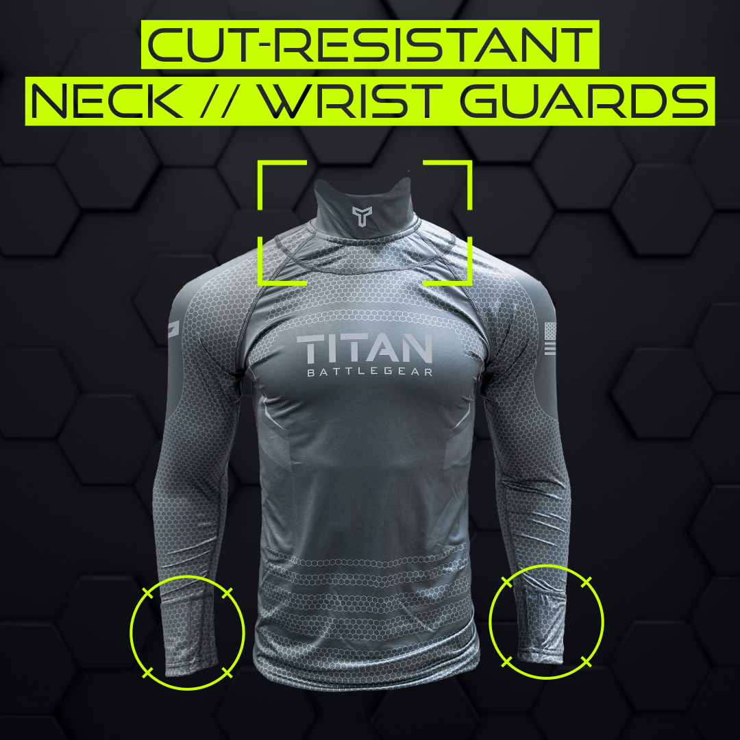 Cut-resistant neck and wrist guards